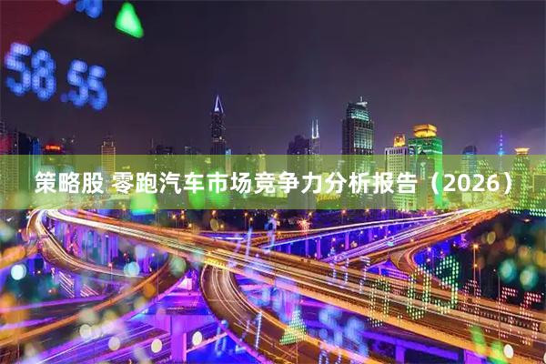 策略股 零跑汽车市场竞争力分析报告（2026）