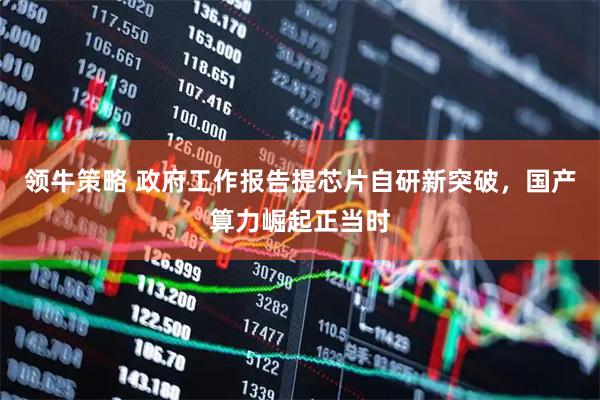 领牛策略 政府工作报告提芯片自研新突破，国产算力崛起正当时